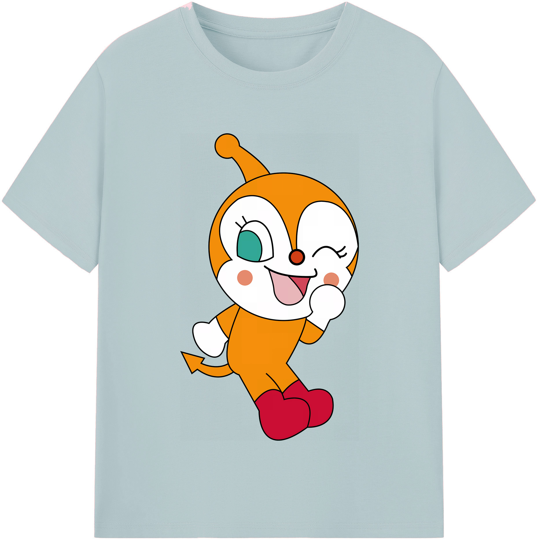 （画像用） アンパンマン Anpanman 綿100％半袖Tシャツ（フロントプリント）